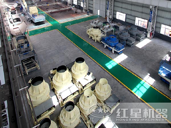 石灰?guī)r制砂機車間 石灰?guī)r制砂機車間