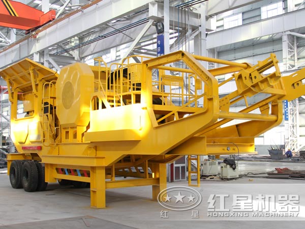 建筑垃圾移動(dòng)破碎站 建筑垃圾移動(dòng)破碎站