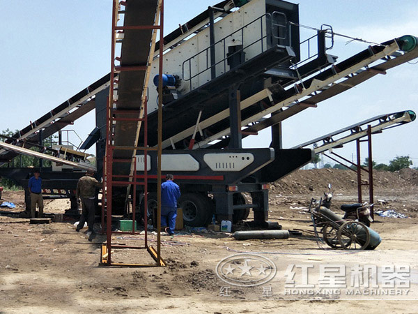 建筑垃圾破碎機使用現場 建筑垃圾破碎機使用現場