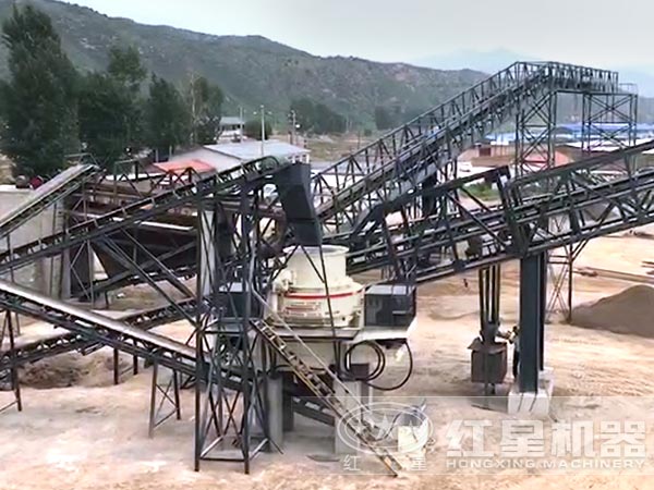 花崗巖制砂機生產(chǎn)現(xiàn)場 花崗巖制砂機生產(chǎn)現(xiàn)場