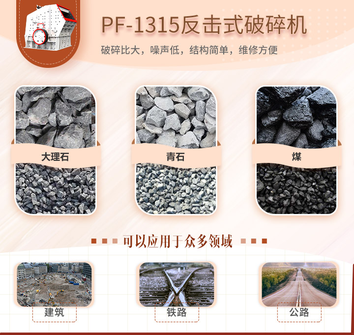 PF-1315反擊式破碎機應(yīng)用范圍 PF-1315反擊式破碎機應(yīng)用范圍