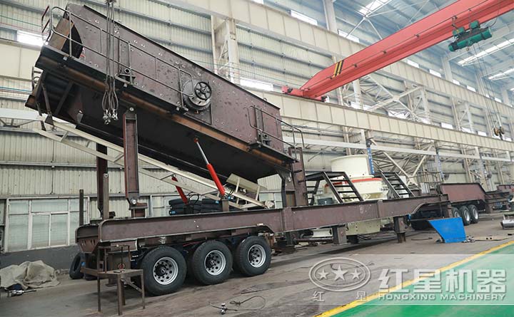 移動(dòng)式制砂機(jī)生產(chǎn)車間 移動(dòng)式制砂機(jī)生產(chǎn)車間