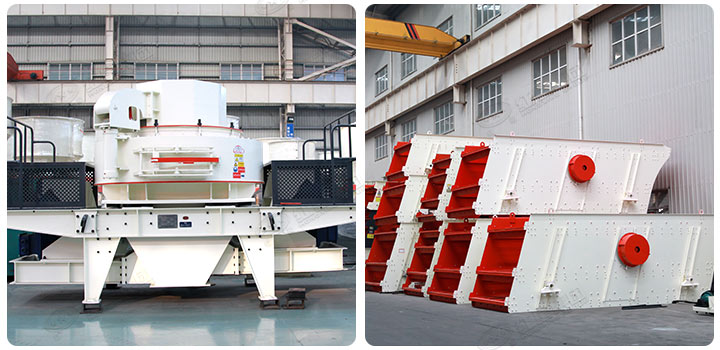 VSI制砂機(jī)和圓振動篩 VSI制砂機(jī)和圓振動篩