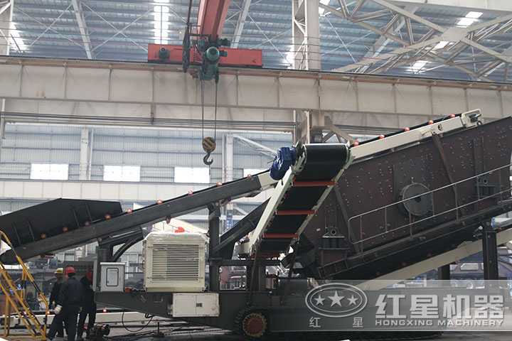 移動磕石機組裝實拍 移動磕石機組裝實拍