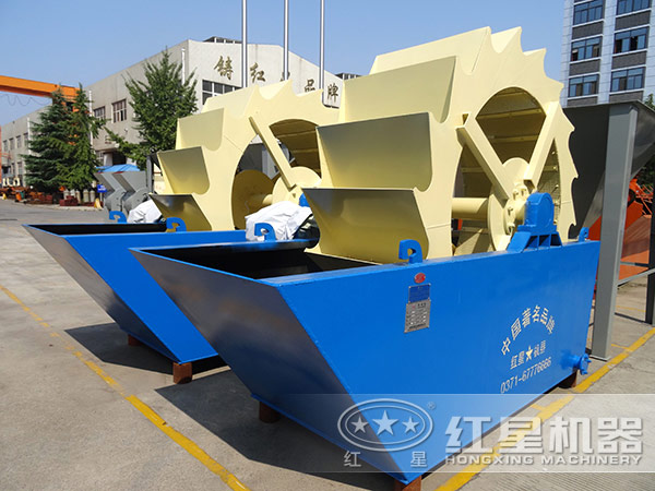 單葉輪式洗砂機，占地小，處理量小