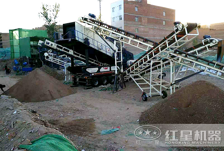 建筑垃圾破碎制砂現(xiàn)場(chǎng) 建筑垃圾破碎制砂現(xiàn)場(chǎng)