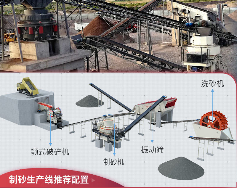 制砂生產(chǎn)線現(xiàn)場(chǎng) 制砂生產(chǎn)線現(xiàn)場(chǎng)
