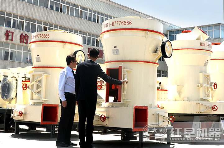 客戶參觀高壓微粉磨 客戶參觀高壓微粉磨