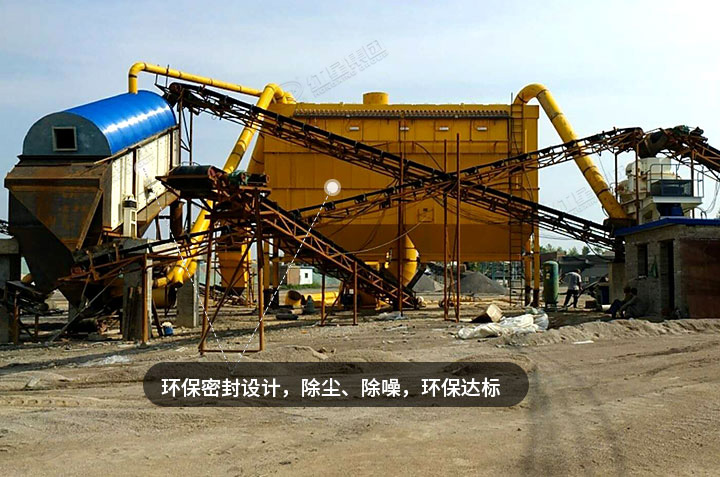 用戶(hù)鵝卵石破碎現(xiàn)場(chǎng)，實(shí)現(xiàn)綠色生產(chǎn)