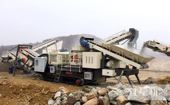 移動破碎站工作現(xiàn)場 移動破碎站工作現(xiàn)場