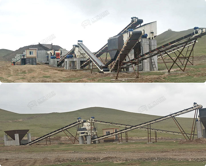 外蒙沙石料生產(chǎn)現(xiàn)場 外蒙沙石料生產(chǎn)現(xiàn)場