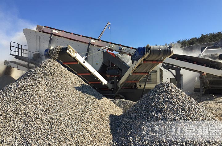 移動式砂石生產(chǎn)線設備現(xiàn)場 移動式砂石生產(chǎn)線設備現(xiàn)場