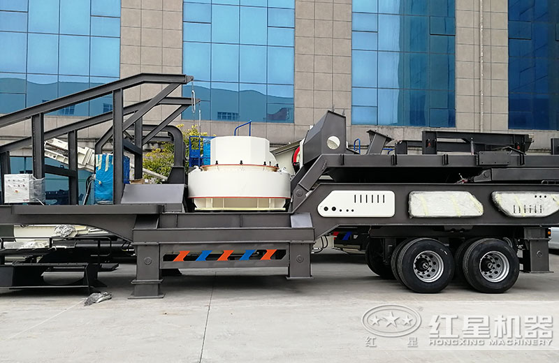 移動式大型河卵石碎沙機 移動式大型河卵石碎沙機