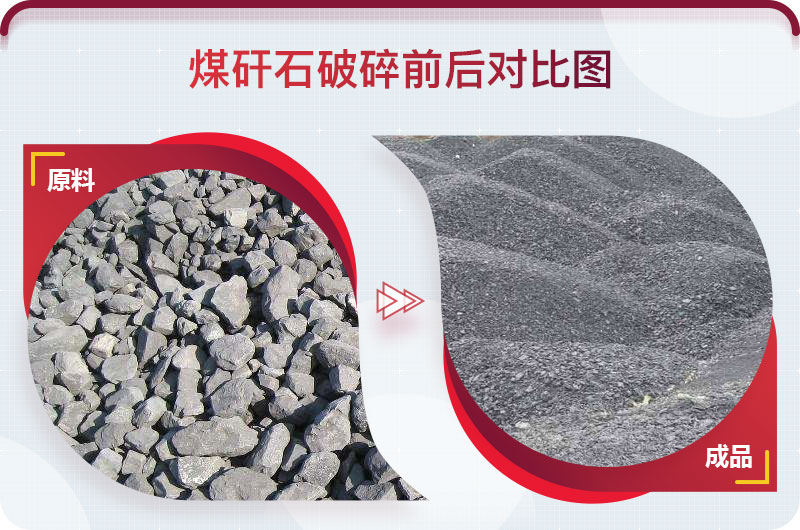 煤矸石破碎前后對(duì)比圖 煤矸石破碎前后對(duì)比圖