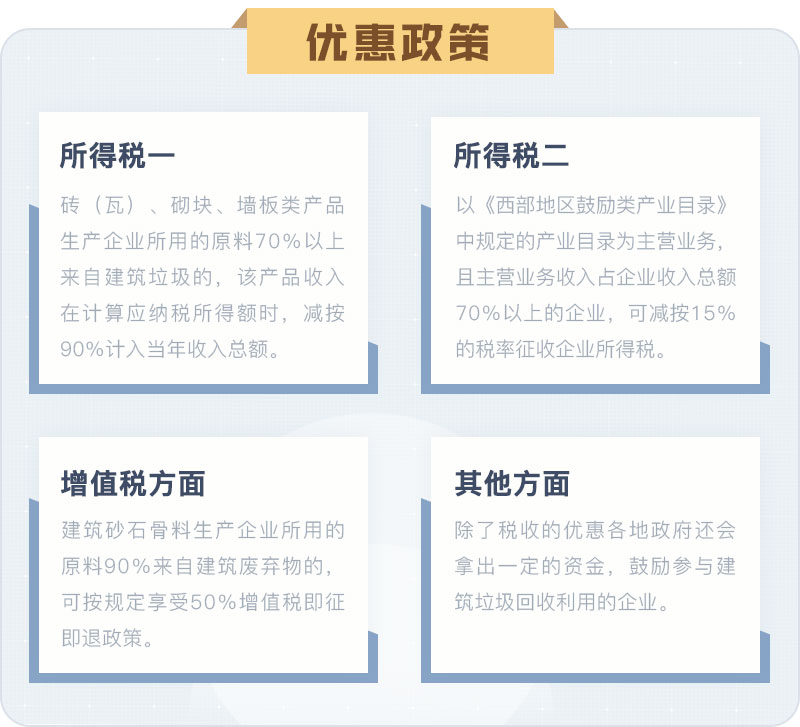 混凝土碎石的相關(guān)優(yōu)惠政策 混凝土碎石的相關(guān)優(yōu)惠政策