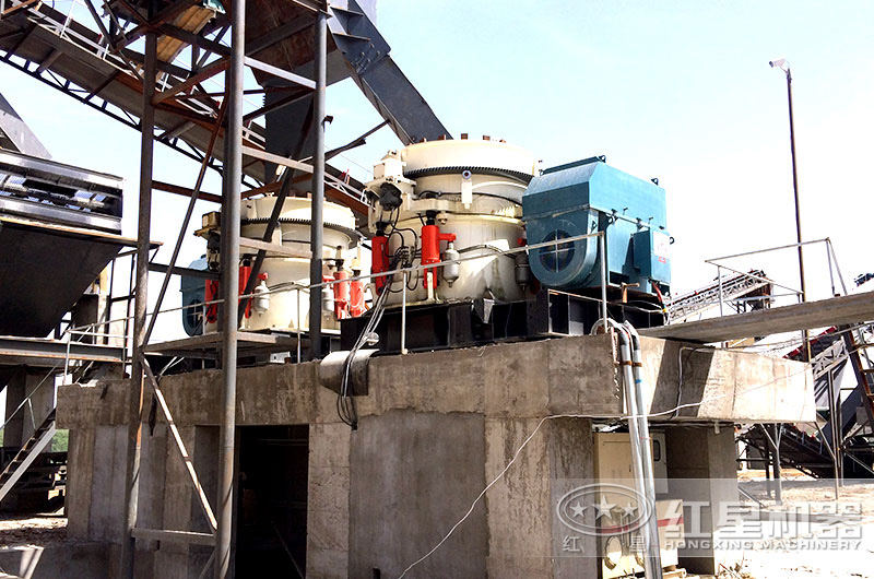 圓錐破產(chǎn)量大，自動化程度高，適合中大型砂石廠